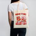Read Your Heart Out Valentine Reading Book Girl Kid Teacher Canvas Tote Bag