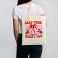 Read Your Heart Out Valentine Reading Book Kid Teacher Canvas Tote Bag