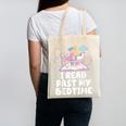 I Read Past My Bedtime Reading Unicorn Book Lover Canvas Tote Bag