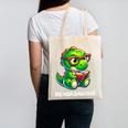 Readasaurus Reading Dinosaur Book Reader Bookworm Canvas Tote Bag