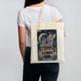 The Reader Tarot Card Book Dragon Romantasy Fantasy Bookish Canvas Tote Bag