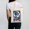 The Reader Tarot Card Reading Skeleton Skull Book Lover Canvas Tote Bag The Reader Tarot Card Reading Skeleton Skull Book Lover Canvas Tote Bag