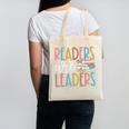 Readers Are Leaders Reading Book Lovers Teacher Women Kids Canvas Tote Bag