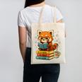 Reading Book Lover Red Panda Read Books Be Kind Stays Weird Canvas Tote Bag Reading Book Lover Red Panda Read Books Be Kind Stays Weird Canvas Tote Bag