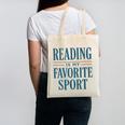 Reading Is My Favorite Sport Literary Book Lover Typography Canvas Tote Bag Reading Is My Favorite Sport Literary Book Lover Typography Canvas Tote Bag