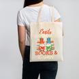Reading Gnomes Cute Easily Distracted By Books And Gnomes Canvas Tote Bag