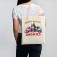 Reading With My Gnomies Reading Book Christmas Canvas Tote Bag