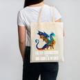 Reading Lover Easily Distracted By Dragons And Books Dragon Canvas Tote Bag
