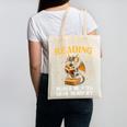 Reading Makes Me Feel Less Murdery Book Dragon Canvas Tote Bag