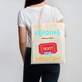 Reading Is A Ticket To Adventure Fun Book Lovers Fun Canvas Tote Bag Reading Is A Ticket To Adventure Fun Book Lovers Fun Canvas Tote Bag