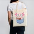 Readsalotl Axolotl Reading Book Lover Reading Pocket Axolotl Canvas Tote Bag