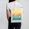 Retro Never Underestimate The Power Of a Boy With a Book Canvas Tote Bag