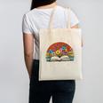 Retro Vintage Book Lover Reading I Closed My Book To Be Here Canvas Tote Bag