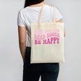 Ride Horses Read Books Be Happy Groovy Book Horse Premium Canvas Tote Bag Ride Horses Read Books Be Happy Groovy Book Horse Premium Canvas Tote Bag