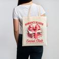 Romance Book Reading Bookish Romance Reader Social Club Canvas Tote Bag