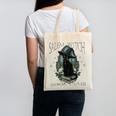 Salem Witch Book Club Cat Reading Witchy Halloween Men Canvas Tote Bag