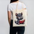 Scottish Terrier Reading a Book Dog Canvas Tote Bag