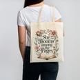 She Blooms Among The Pages Women Mom Wife Floral Book Lover Canvas Tote Bag She Blooms Among The Pages Women Mom Wife Floral Book Lover Canvas Tote Bag