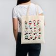 Snowman Reading Book Christmas Cozy Book Lover Bookish Canvas Tote Bag