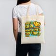 Softball Just A Girl Comic Book Style Graphic For Teens Canvas Tote Bag