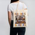 Spooky Halloween Bookshelf Bookcase Read More Books Canvas Tote Bag