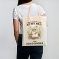 Stay At My Pad And Read Books Frog Introvert Reading Canvas Tote Bag