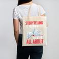 Storytelling Is What Life Is All About Book Canvas Tote Bag