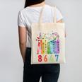 Subtle Floral Foxglove Daisy Tulip Book Lover Canvas Tote Bag Subtle Floral Foxglove Daisy Tulip Book Lover Canvas Tote Bag
