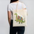Teachersaurus Dinosaur Teachers Dino Reading Book Librarian Canvas Tote Bag