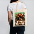 History Month Black Afro Girl Women Book Lovers Floral Canvas Tote Bag