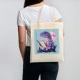Trex Reading Book Dinosaur Canvas Tote Bag