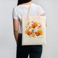 Turkey Reading Books Fall Thanksgiving Teacher Librarian Canvas Tote Bag