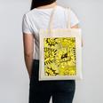 Varsity-Gold Yellow Comic Book University Varsity-Gold Canvas Tote Bag