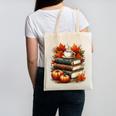 Vintage Autumn Books Coffee Pumpkin Fall Reading Canvas Tote Bag Vintage Autumn Books Coffee Pumpkin Fall Reading Canvas Tote Bag