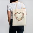 Vintage Book Lover Valentine Heart Canvas Tote Bag Vintage Book Lover Valentine Heart Canvas Tote Bag