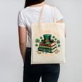Vintage It's Good Luck To Read St Patrick's Day Book Lucky Canvas Tote Bag