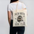 Vintage Salem Book Club Cat Bookish Spooky Halloween Canvas Tote Bag Vintage Salem Book Club Cat Bookish Spooky Halloween Canvas Tote Bag