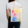 My Wife Is My Favorite Author Book Writer Writing Husband Canvas Tote Bag