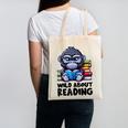 Wild About Reading Book Lover Gorilla Canvas Tote Bag