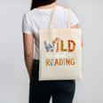 Wild About Reading Books Reader Teachers Kids Librarian Canvas Tote Bag