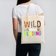 Wild About Reading Library Day Reading Books & Bookworm Canvas Tote Bag