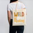 Wild About Reading Lover Bookworm Library Teacher Zoo Animal Canvas Tote Bag