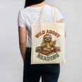 Wild About Reading Sloth Coffee Teacher Book Lover Canvas Tote Bag