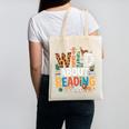 Wild About Reading Zoo Animals Books Reader Lover Canvas Tote Bag