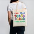 I Will Read Books Everywhere Across America Child Readers Canvas Tote Bag