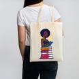 Woman And Books Stack Afro Girl Reading Lover Canvas Tote Bag Woman And Books Stack Afro Girl Reading Lover Canvas Tote Bag