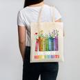 Women Floral Book Big Fan Of Human Rights Liberal Protest Canvas Tote Bag