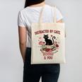 Women's Cat Books Romantic Floral Aesthetic Book Lover Cat Owner Canvas Tote Bag Women's Cat Books Romantic Floral Aesthetic Book Lover Cat Owner Canvas Tote Bag
