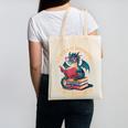 In A World Of Bookworms Be A Book Dragon Canvas Tote Bag