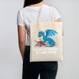 In A World Full Of Bookworms Be A Book Dragon Canvas Tote Bag